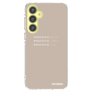 Picasee silikonowe przeźroczyste etui na Samsung Galaxy A35 5G A356B - Positive Vibes
