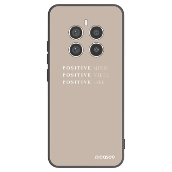 Picasee silikonowe czarne etui na Realme 12 Pro 5G - Positive Vibes