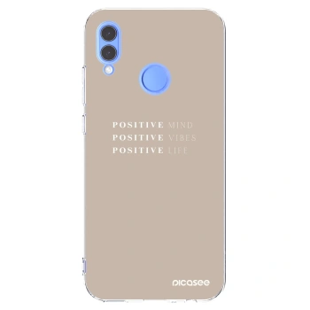 Picasee silikonowe przeźroczyste etui na Honor 10 Lite - Positive Vibes