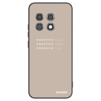 Picasee silikonowe czarne etui na OnePlus 11 5G - Positive Vibes