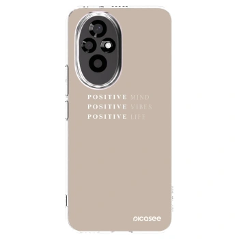 Picasee silikonowe przeźroczyste etui na Honor 200 Pro 5G - Positive Vibes