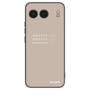 Picasee silikonowe czarne etui na OnePlus Nord 4 - Positive Vibes