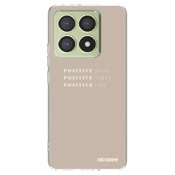 Picasee silikonowe przeźroczyste etui na Xiaomi 14T - Positive Vibes