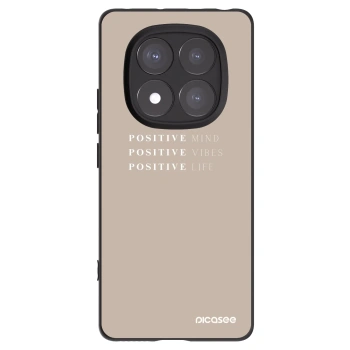 Picasee silikonowe czarne etui na Xiaomi Redmi Note 14 Pro+ 5G - Positive Vibes