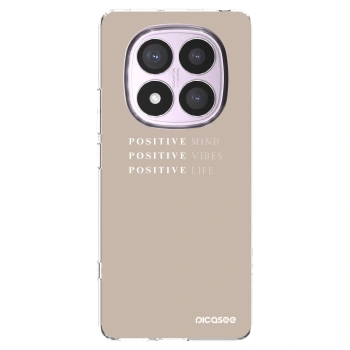 Picasee silikonowe przeźroczyste etui na Xiaomi Redmi Note 14 Pro 5G - Positive Vibes
