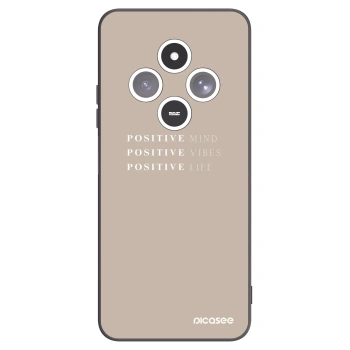 Picasee silikonowe czarne etui na Xiaomi Redmi 14C - Positive Vibes