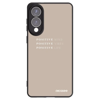 Picasee silikonowe czarne etui na Samsung Galaxy S25 Edge 5G - Positive Vibes