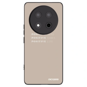 Picasee silikonowe czarne etui na Honor Magic7 Lite 5G - Positive Vibes