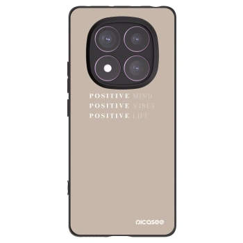 Picasee silikonowe czarne etui na Xiaomi Redmi Note 14 Pro 4G - Positive Vibes