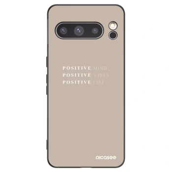 Picasee silikonowe czarne etui na Google Pixel 8 Pro - Positive Vibes