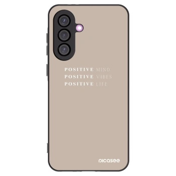 Picasee silikonowe czarne etui na Samsung Galaxy A36 5G - Positive Vibes