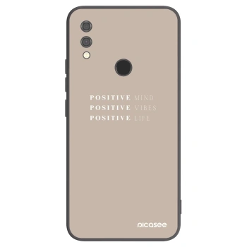 Picasee silikonowe czarne etui na Xiaomi Redmi Note 7 - Positive Vibes