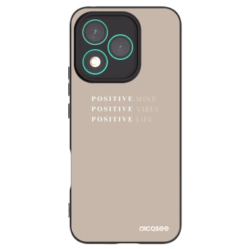 Picasee silikonowe czarne etui na Honor 400 Lite 5G - Positive Vibes
