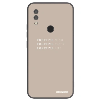 Picasee silikonowe czarne etui na Xiaomi Redmi 7 - Positive Vibes