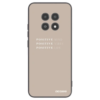 Picasee silikonowe czarne etui na Realme 12X - Positive Vibes