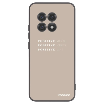 Picasee silikonowe czarne etui na OnePlus 13R 5G - Positive Vibes