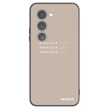 Picasee silikonowe czarne etui na Xiaomi Redmi 15 5G - Positive Vibes