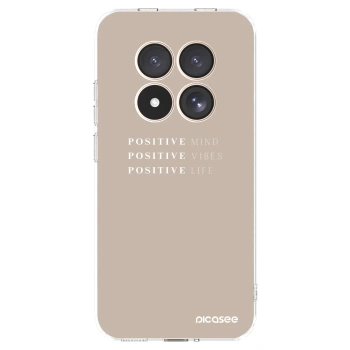 Picasee silikonowe przeźroczyste etui na Xiaomi Redmi Note 15 Pro 4G - Positive Vibes