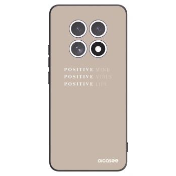 Picasee silikonowe czarne etui na Xiaomi Redmi Note 15 - Positive Vibes