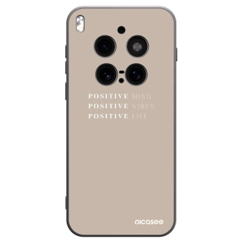 Picasee silikonowe czarne etui na Vivo X300 Pro - Positive Vibes
