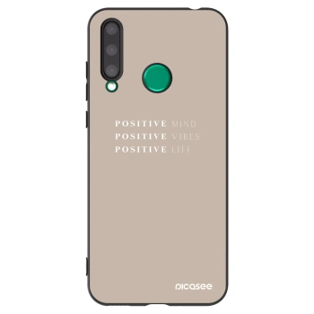 Picasee silikonowe czarne etui na Honor 20 Lite - Positive Vibes