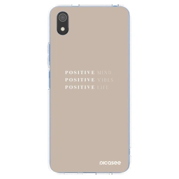 Picasee silikonowe przeźroczyste etui na Xiaomi Redmi 7A - Positive Vibes