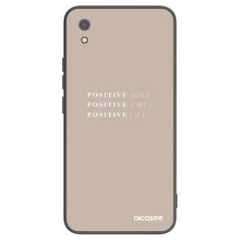 Picasee silikonowe czarne etui na Xiaomi Redmi 7A - Positive Vibes
