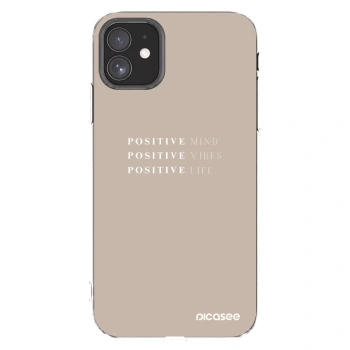 Picasee silikonowe przeźroczyste etui na Apple iPhone 11 - Positive Vibes