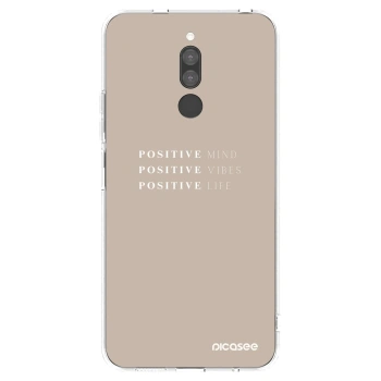 Picasee silikonowe przeźroczyste etui na Xiaomi Redmi 8 - Positive Vibes