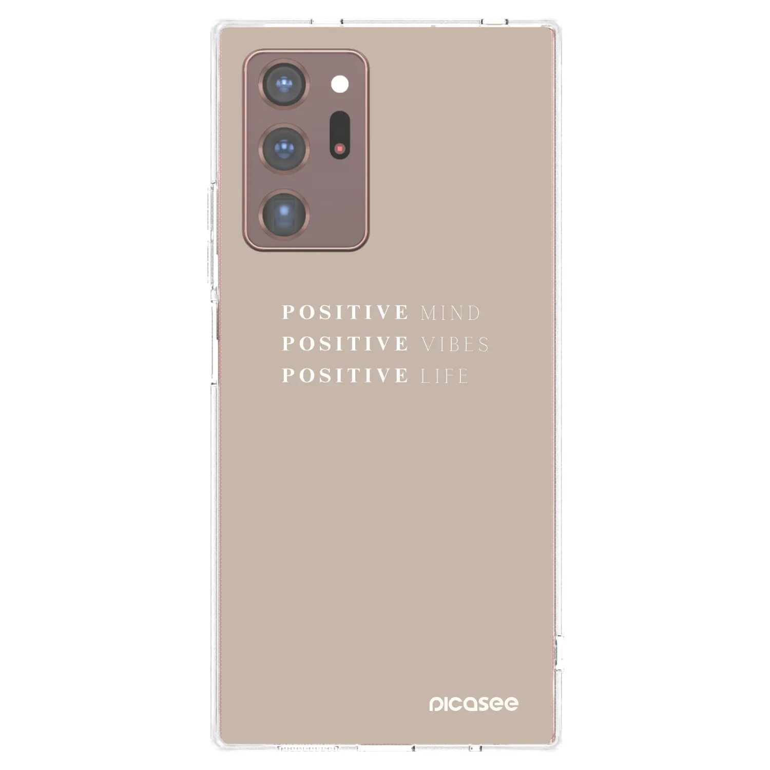 Picasee silikonowe przeźroczyste etui na Samsung Galaxy Note 20 Ultra - Positive Vibes