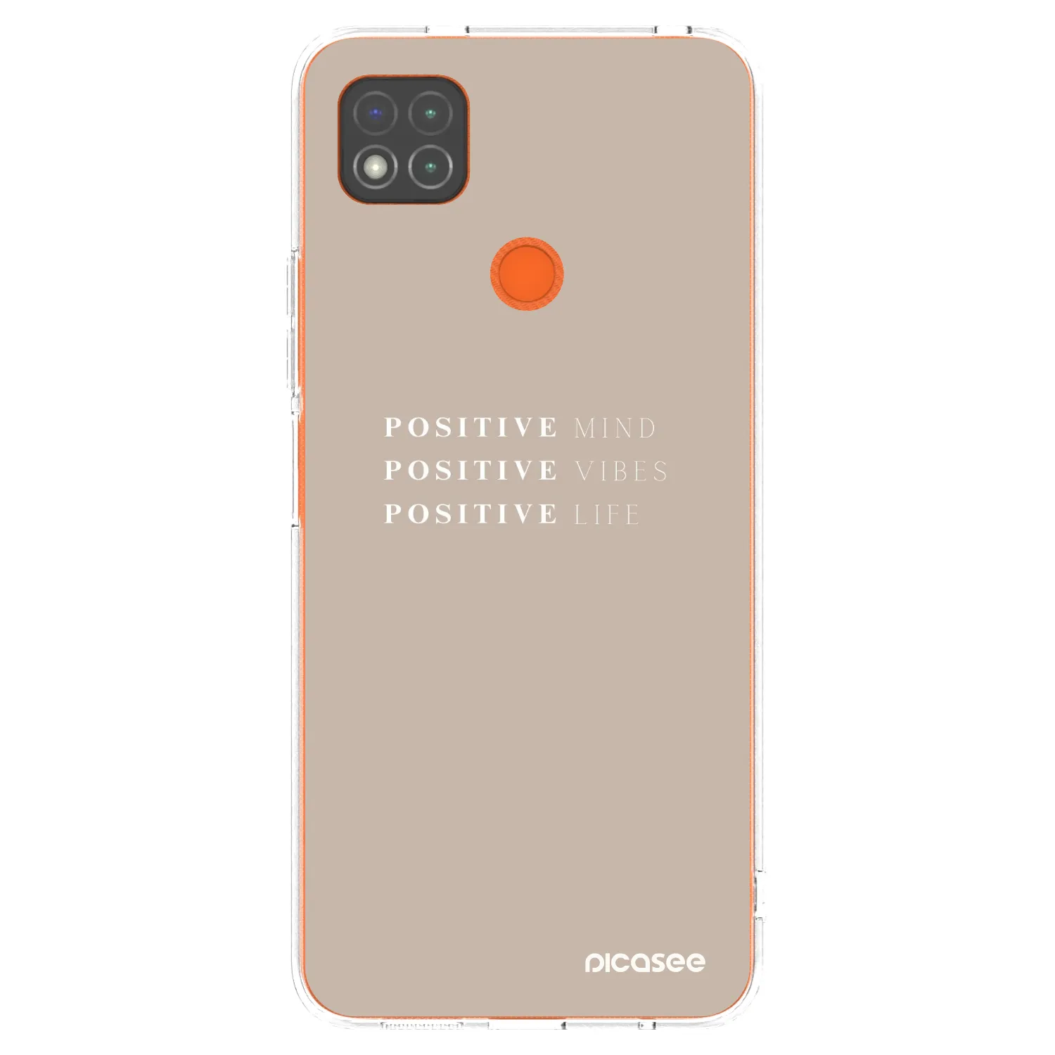 Picasee silikonowe przeźroczyste etui na Xiaomi Redmi 9C - Positive Vibes