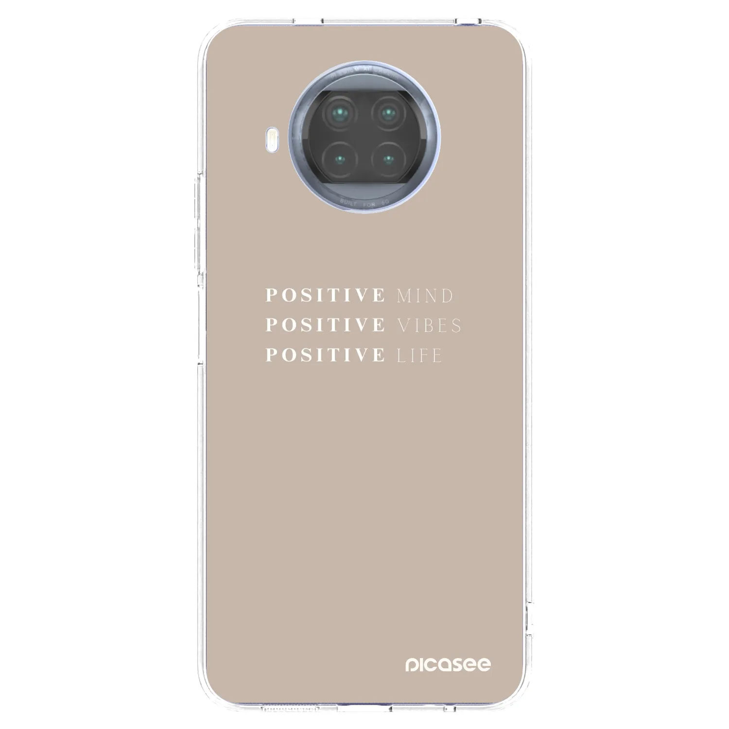 Picasee silikonowe przeźroczyste etui na Xiaomi Mi 10T Lite - Positive Vibes