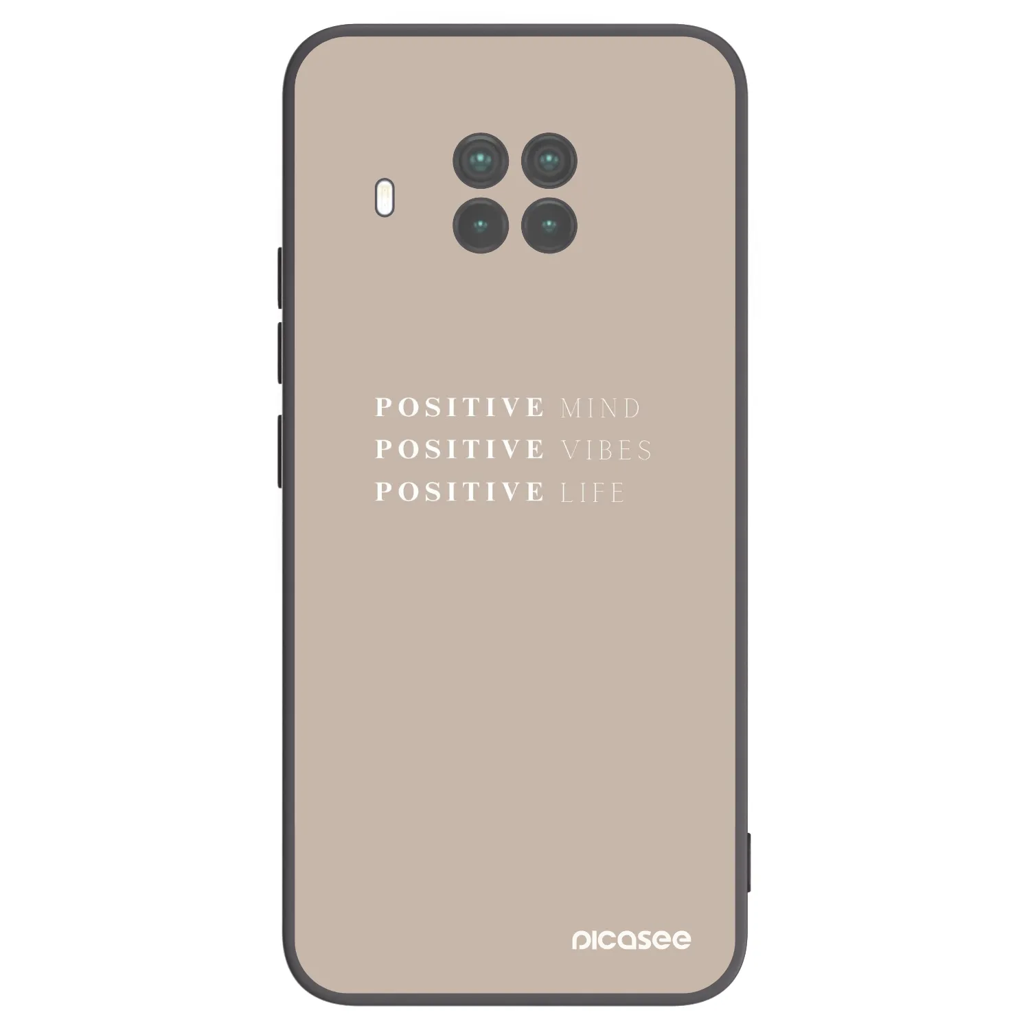 Picasee silikonowe czarne etui na Xiaomi Mi 10T Lite - Positive Vibes