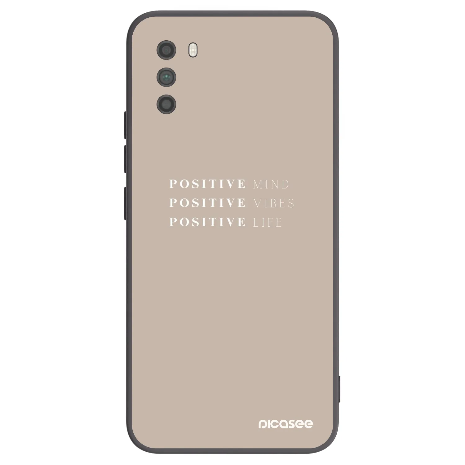 Picasee silikonowe czarne etui na Xiaomi Poco M3 - Positive Vibes