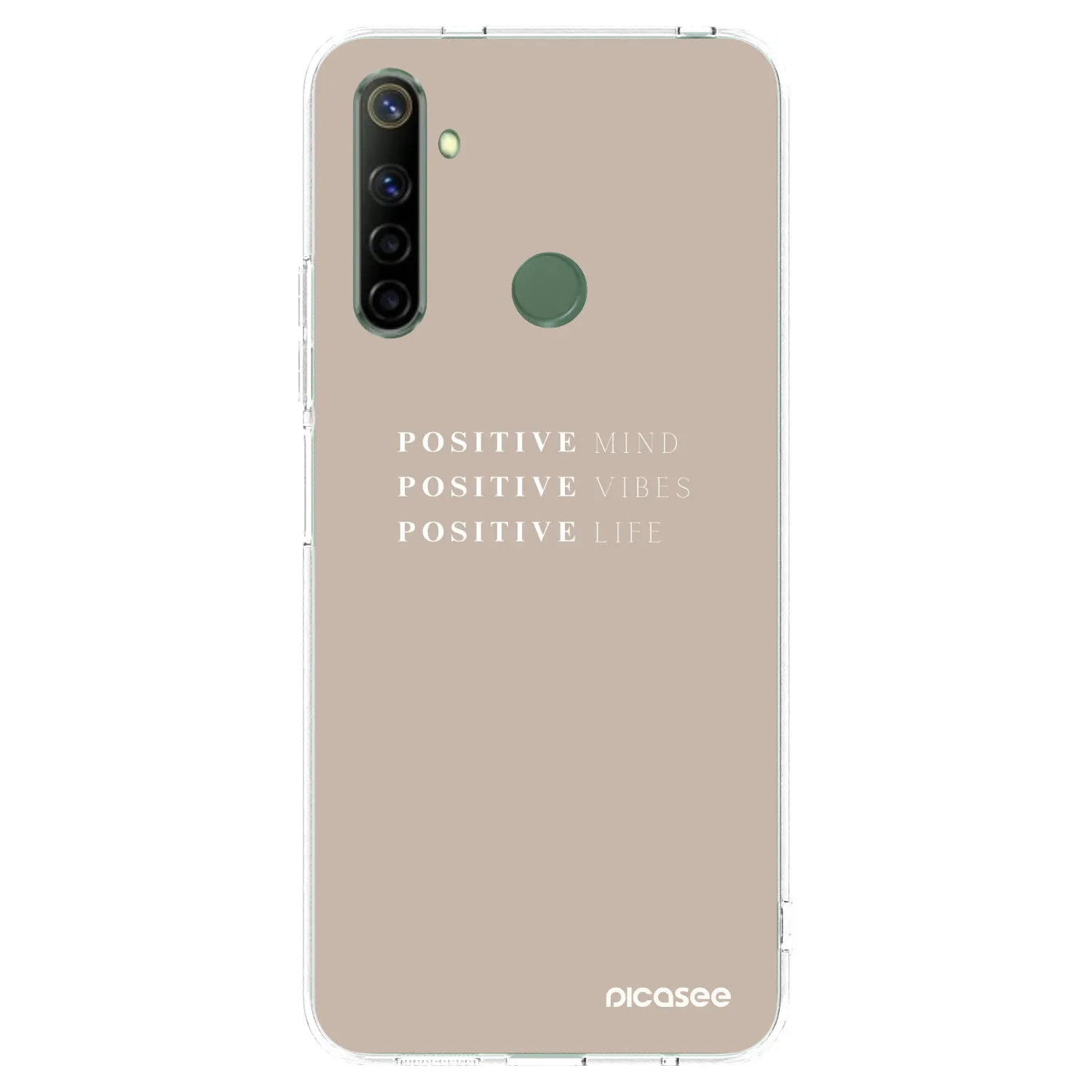 Picasee silikonowe przeźroczyste etui na Realme 6i - Positive Vibes