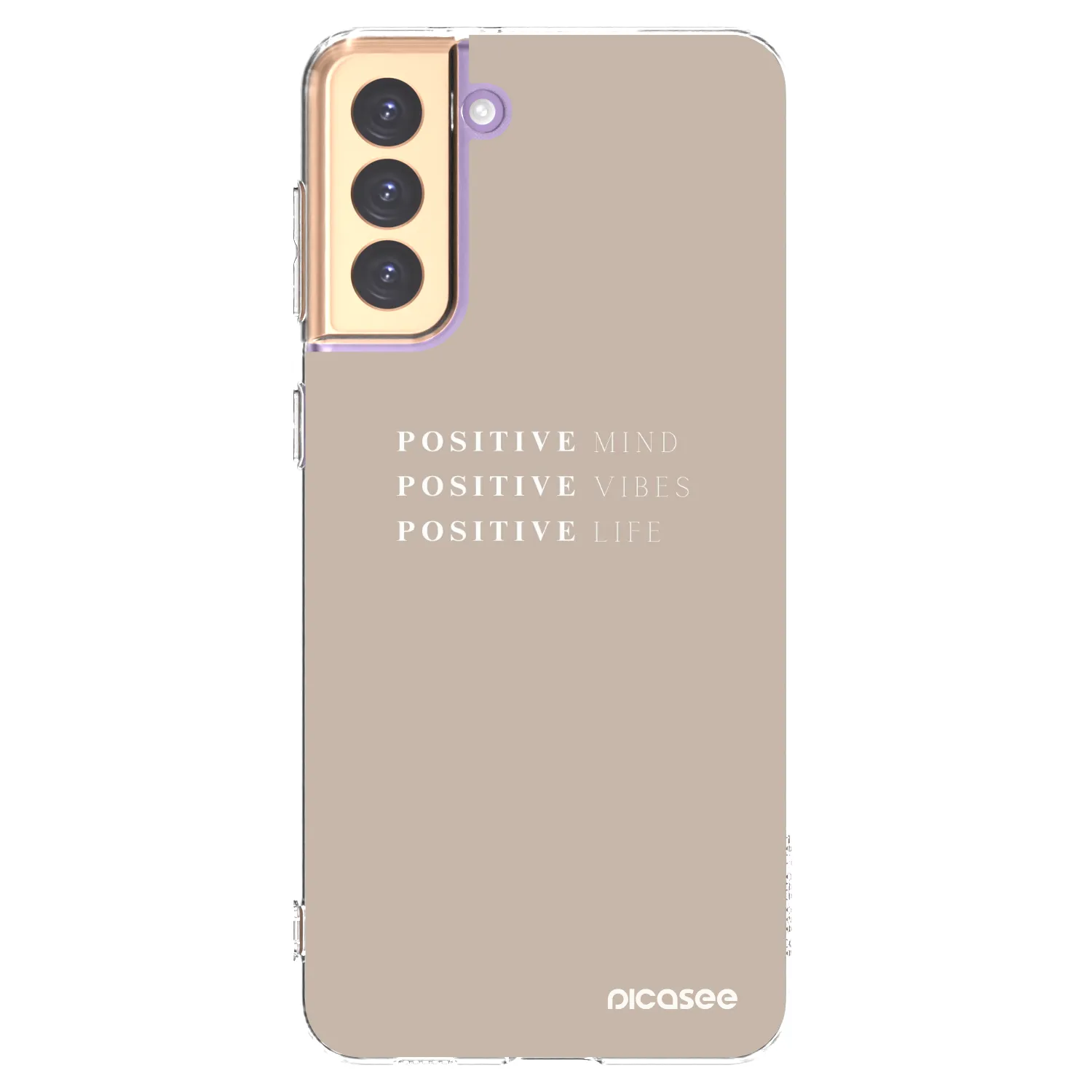 Picasee silikonowe przeźroczyste etui na Samsung Galaxy S21+ 5G G996F - Positive Vibes