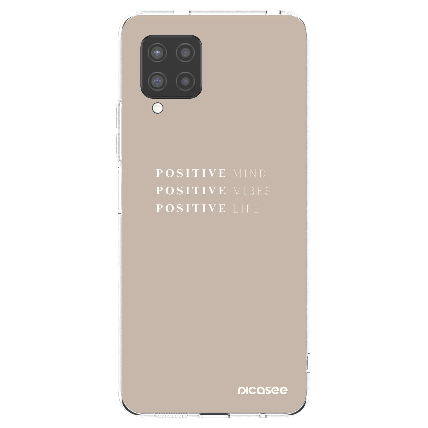Picasee silikonowe przeźroczyste etui na Samsung Galaxy A42 A426B - Positive Vibes