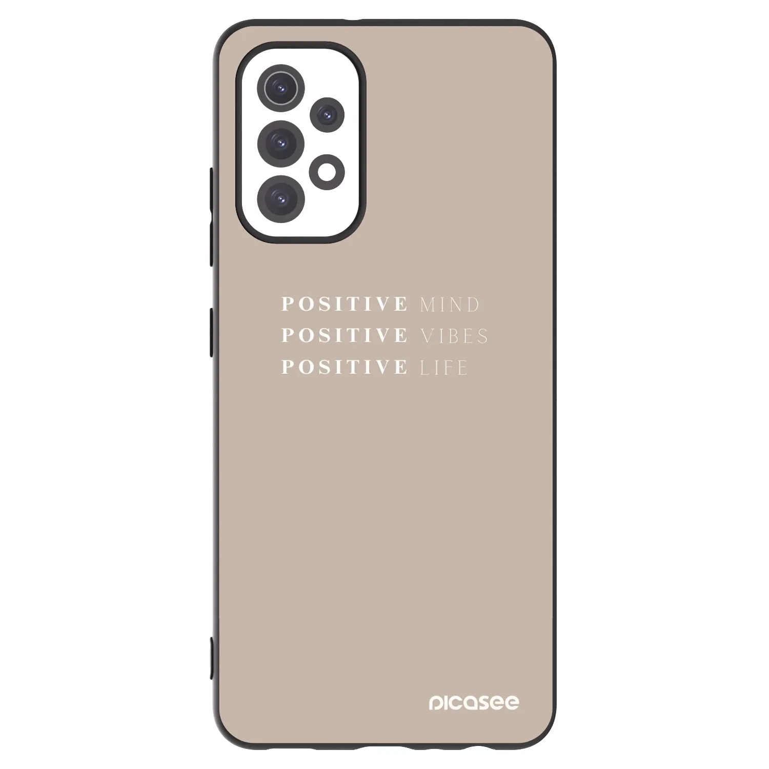 Picasee silikonowe czarne etui na Samsung Galaxy A32 5G A326B - Positive Vibes