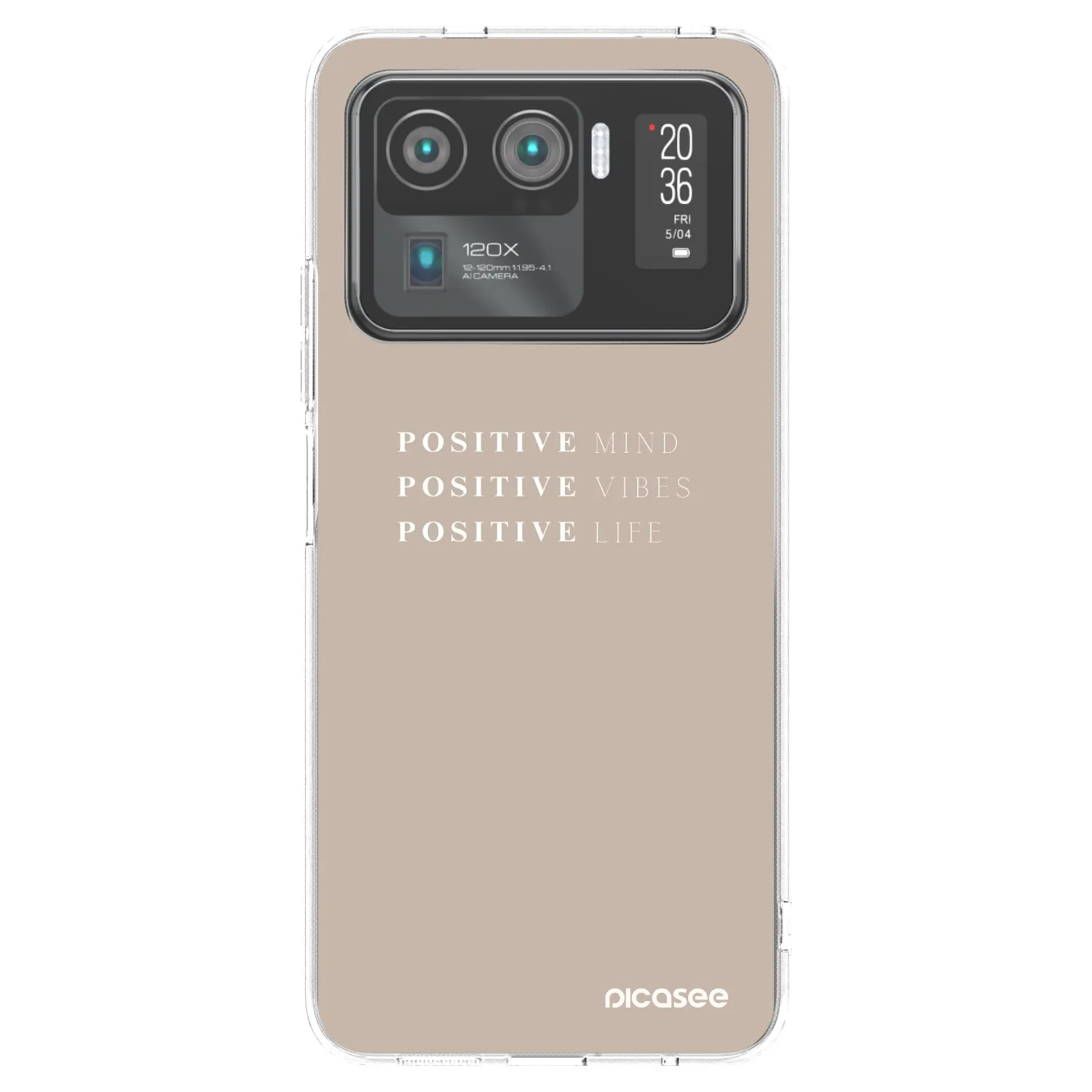 Picasee silikonowe przeźroczyste etui na Xiaomi Mi 11 Ultra - Positive Vibes