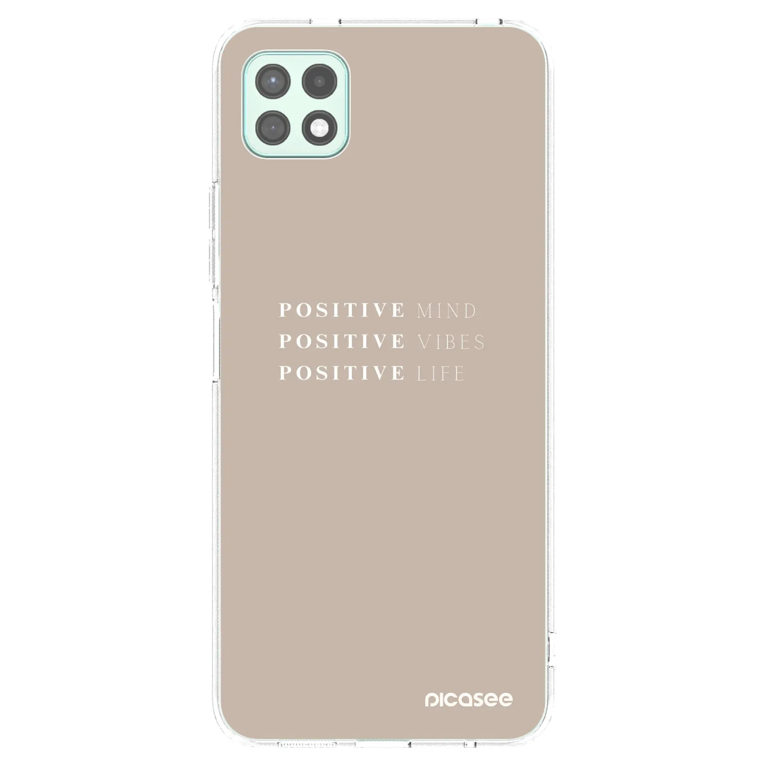 Picasee silikonowe przeźroczyste etui na Samsung Galaxy A22 A226B 5G - Positive Vibes