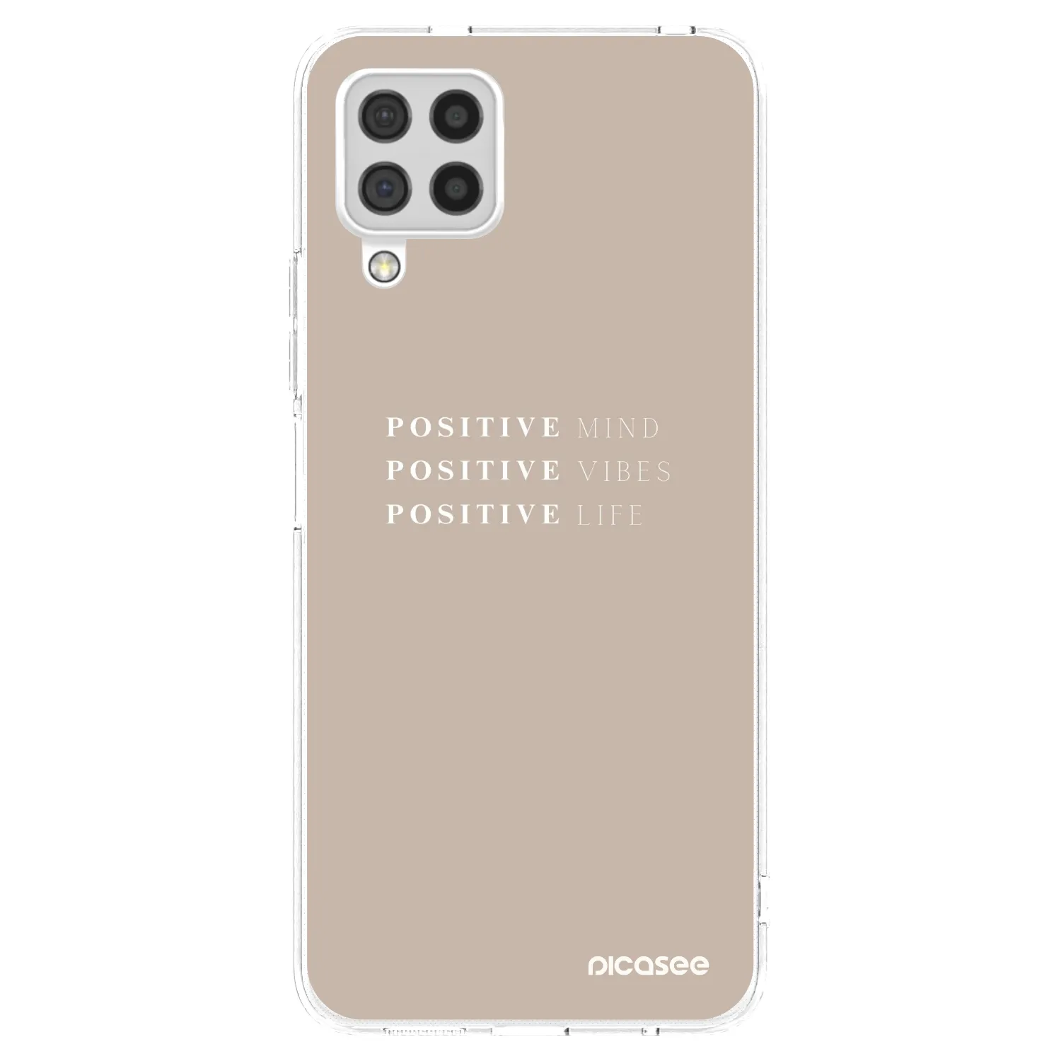 Picasee silikonowe przeźroczyste etui na Samsung Galaxy A22 A225F 4G - Positive Vibes