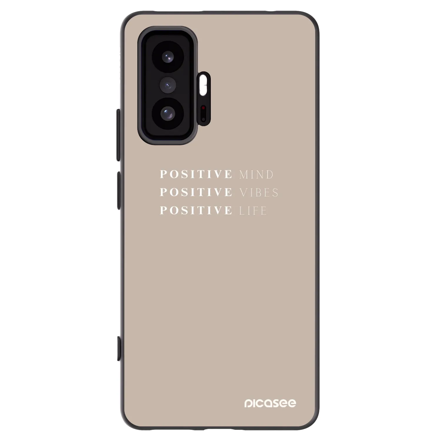 Picasee silikonowe czarne etui na Xiaomi 11T - Positive Vibes