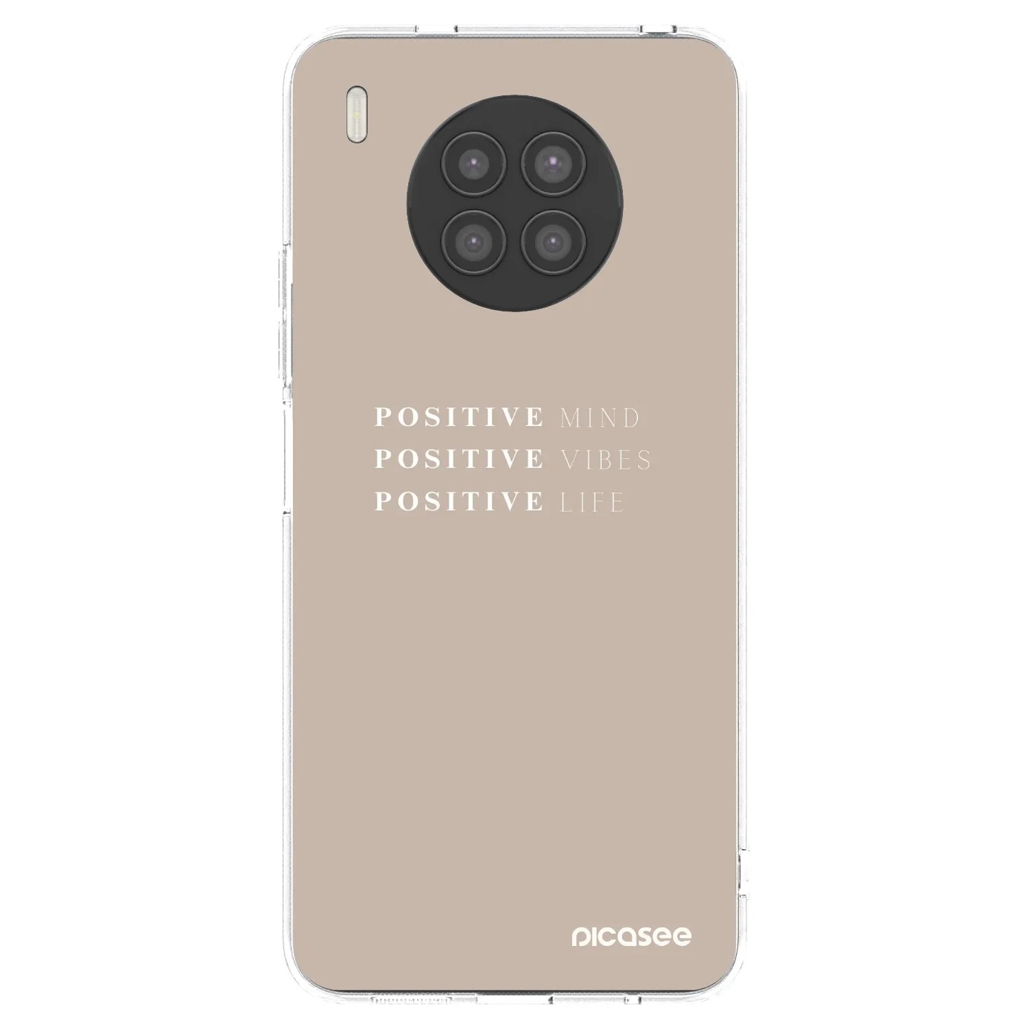 Picasee silikonowe przeźroczyste etui na Huawei Nova 8i - Positive Vibes