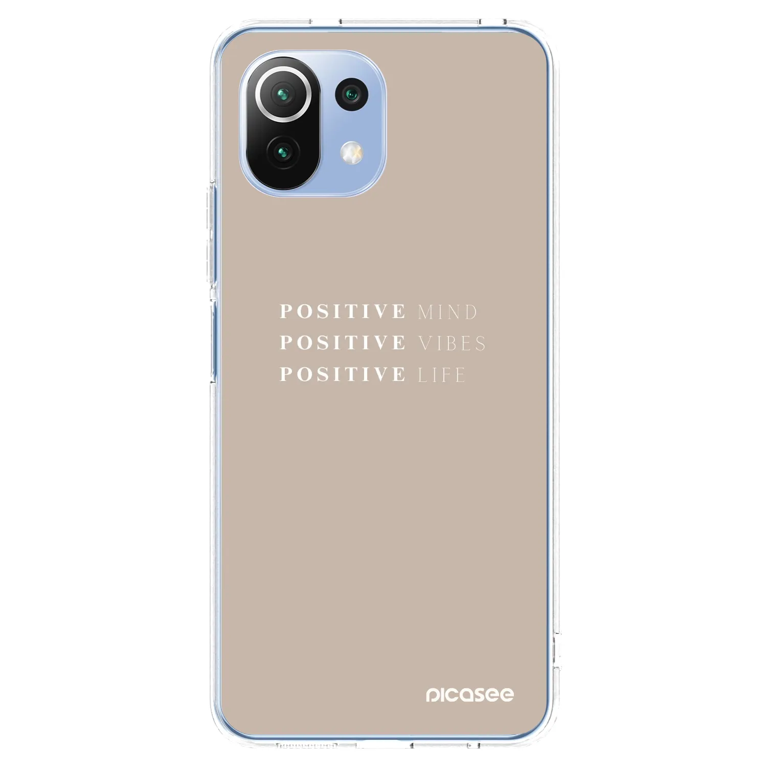 Picasee silikonowe przeźroczyste etui na Xiaomi 11 Lite 5G NE - Positive Vibes