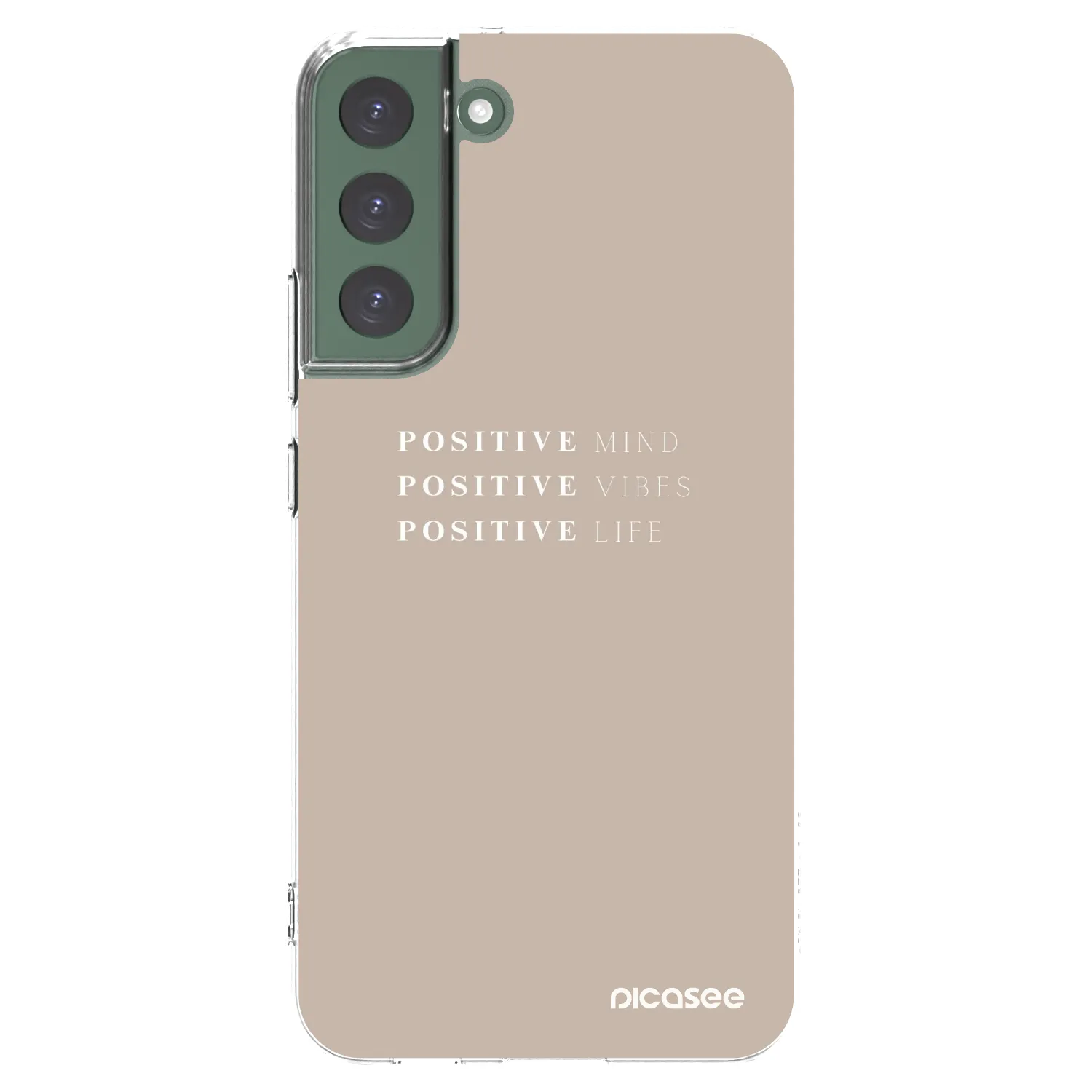 Picasee silikonowe przeźroczyste etui na Samsung Galaxy S22+ 5G - Positive Vibes