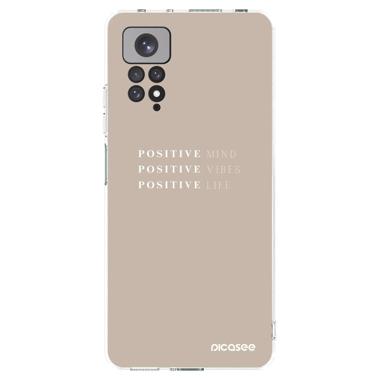 Picasee silikonowe przeźroczyste etui na Xiaomi Redmi Note 11S 4G - Positive Vibes