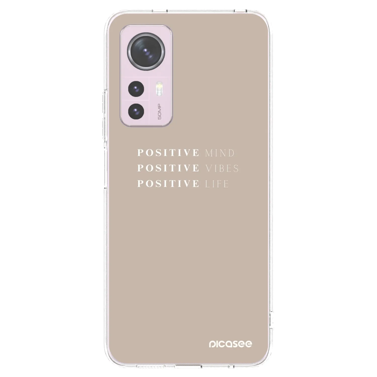 Picasee silikonowe przeźroczyste etui na Xiaomi 12 - Positive Vibes