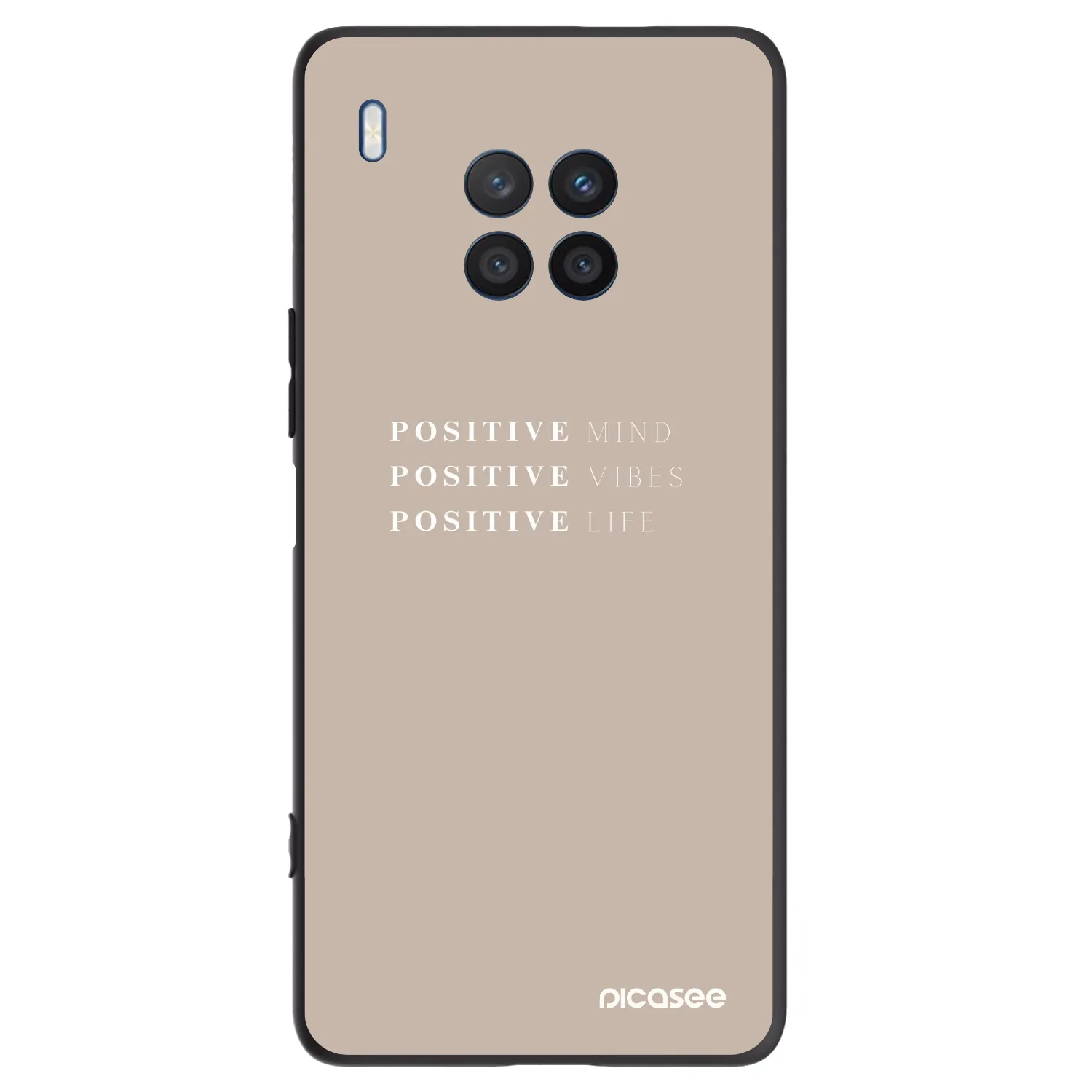 Picasee silikonowe czarne etui na Honor 50 Lite - Positive Vibes