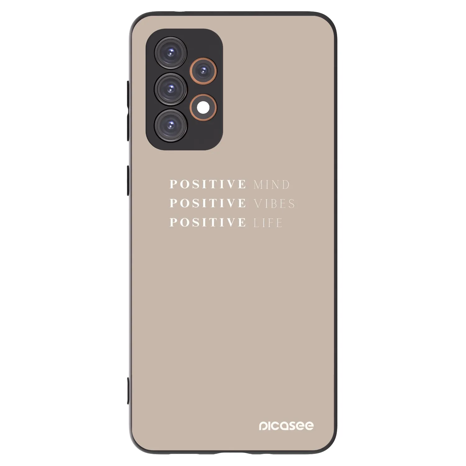Picasee silikonowe czarne etui na Samsung Galaxy A33 5G A336 - Positive Vibes