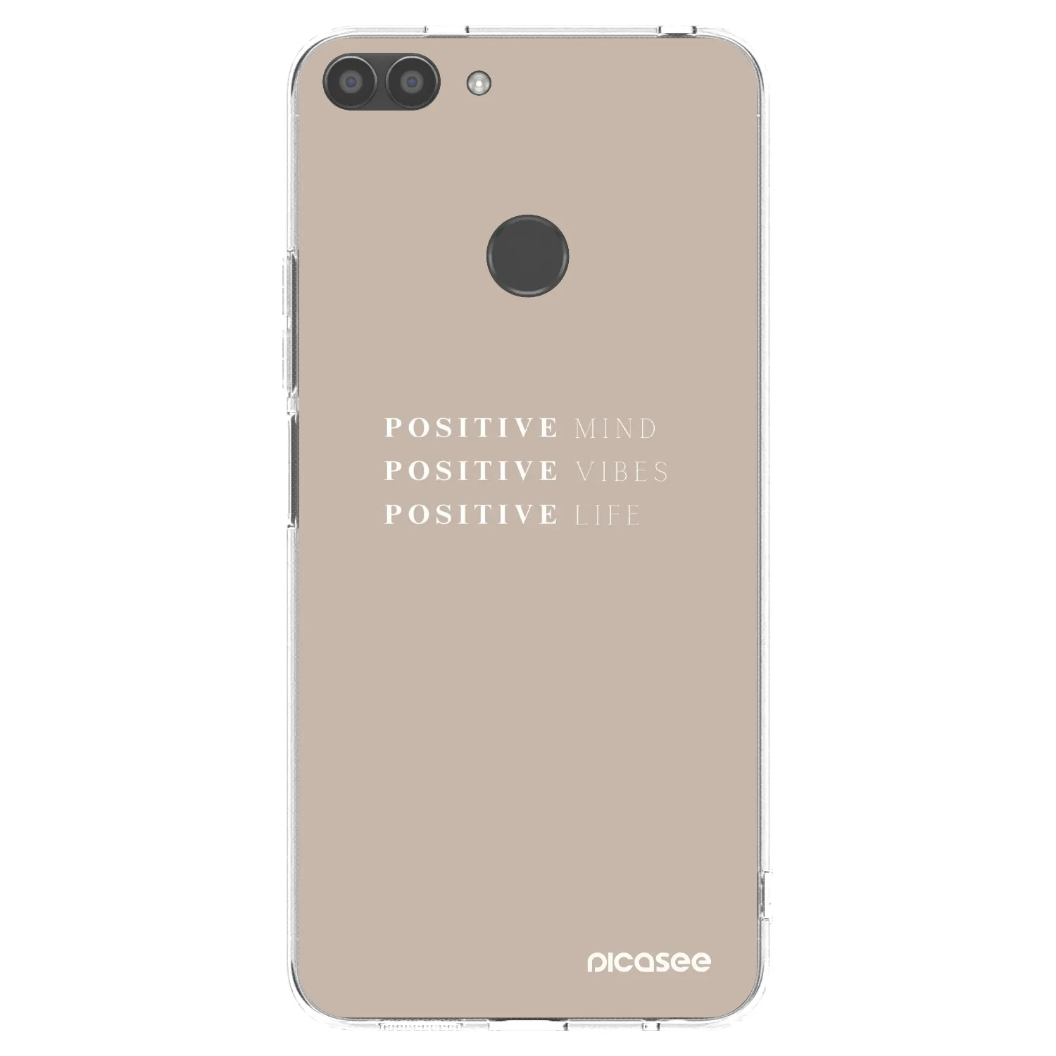 Picasee silikonowe przeźroczyste etui na Huawei P Smart - Positive Vibes